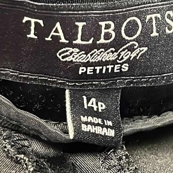 Talbots Black Faux Leather Curvy Petite Leggings w/ Side Closure- Size 14 Petite - Picture 3 of 16